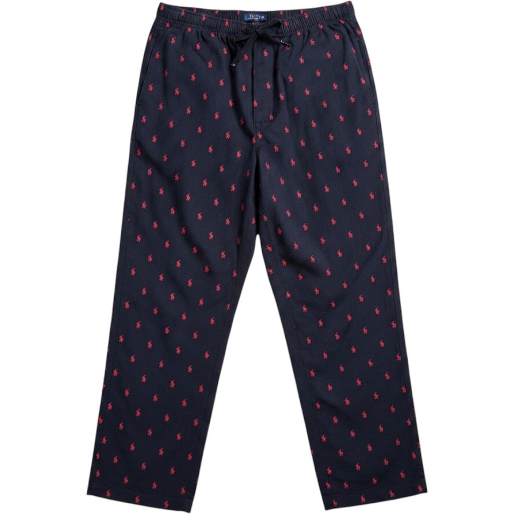Polo Ralph Lauren Pajama Pants Pony Print XL Navy Blue Mens Sleepwear Loungewear